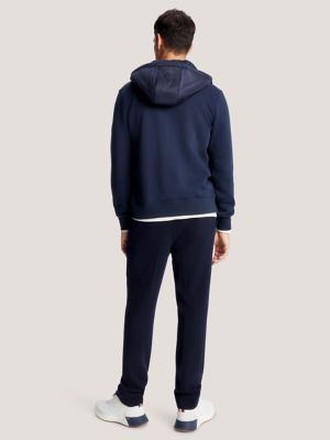 Hoodie Mixed-Media | Hilfiger Tommy Zip USA Colorblock