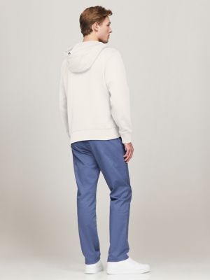 Solid Logo Zip Hoodie, Weathered White