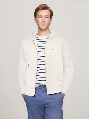 Tommy Hilfiger Logo Hoodie en Blanco