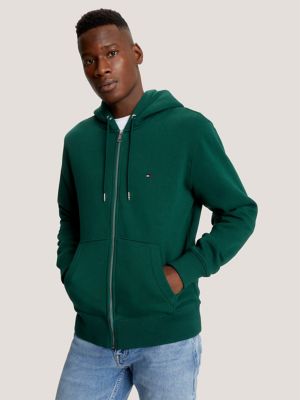 Tommy Hilfiger Men's THD Half Zip Hoodie Sweatshirt at  Men’s  Clothing store