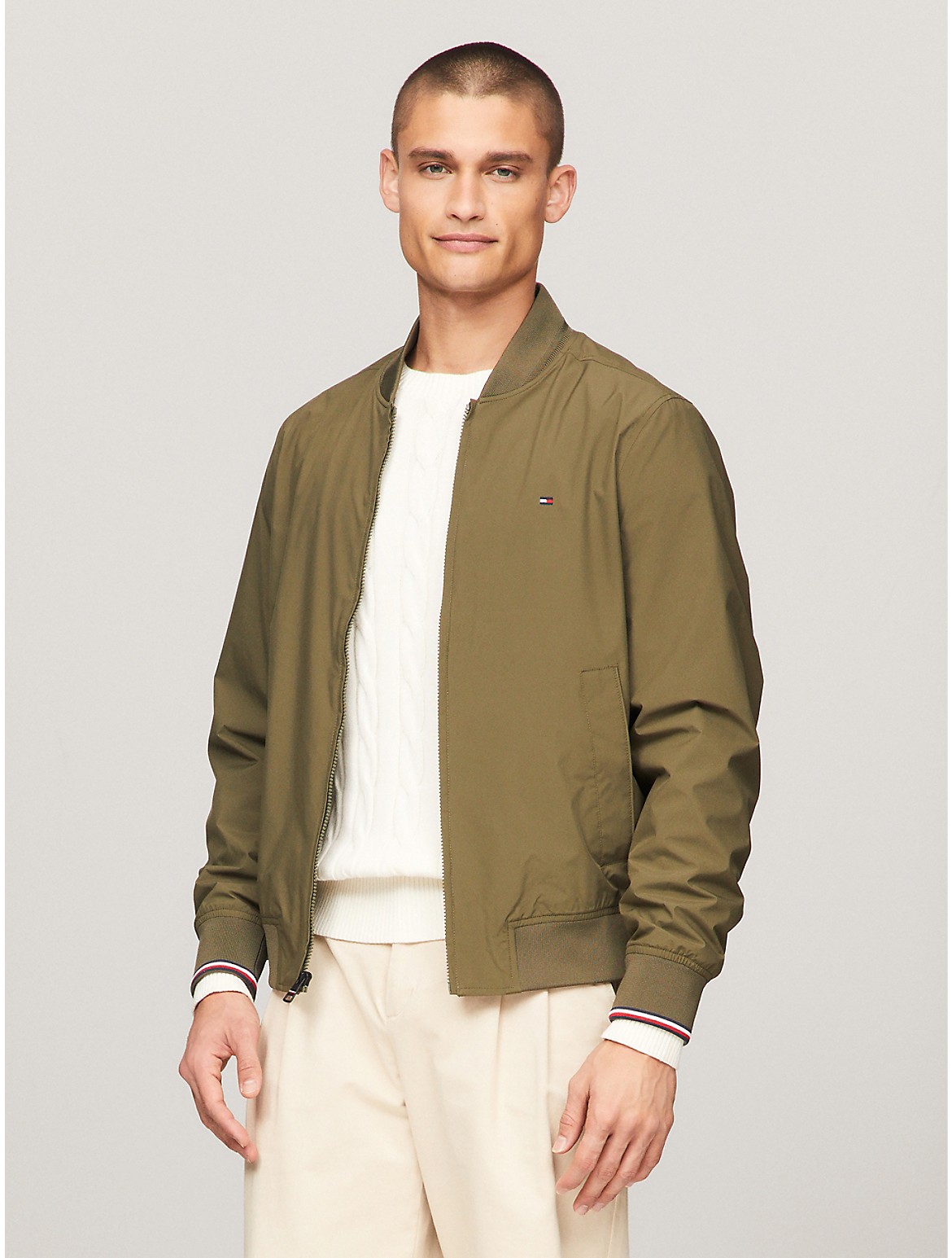 Shop Tommy Hilfiger Lightweight Water In Army Green