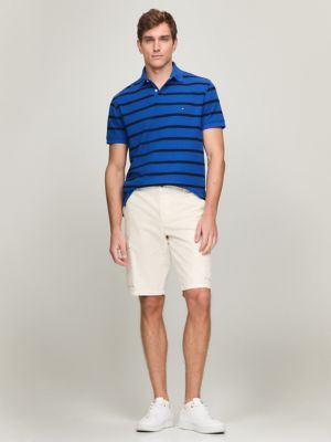 Regular Fit Stripe Wicking Polo, Kettle Blue Stripe