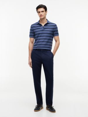 Regular Fit Striped Wicking Polo | Tommy Hilfiger