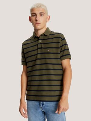 Regular Fit Stripe Wicking Polo | Tommy Hilfiger USA