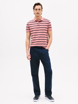Regular Fit Stripe Wicking Polo, Teaberry Blossom Stripe