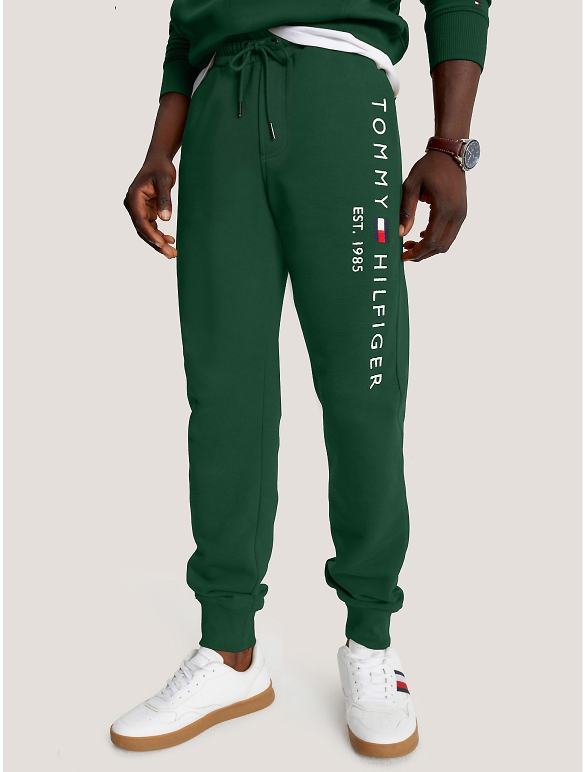 Tommy Hilfiger Tommy Logo Sweatpant In Azure Lagoon