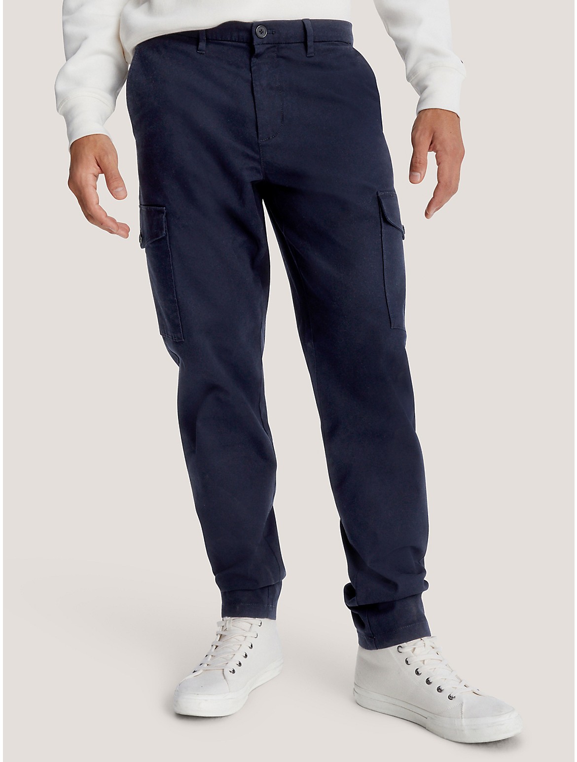 Tommy Hilfiger Stretch Twill Cargo Pant In Desert Sky