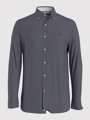Tommy Hilfiger Regular Fit Micro Print Oxford Shirt In 