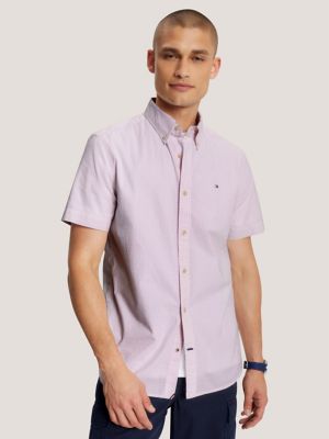 Tommy hilfiger button up best sale short sleeve