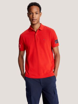 Regular Fit Embroidered Tommy Logo Polo