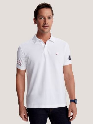 Regular Fit Logo Sleeve Tommy USA Hilfiger Polo 