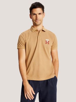 USA Embroidered Polo Regular TH Logo Hilfiger Fit Tommy |