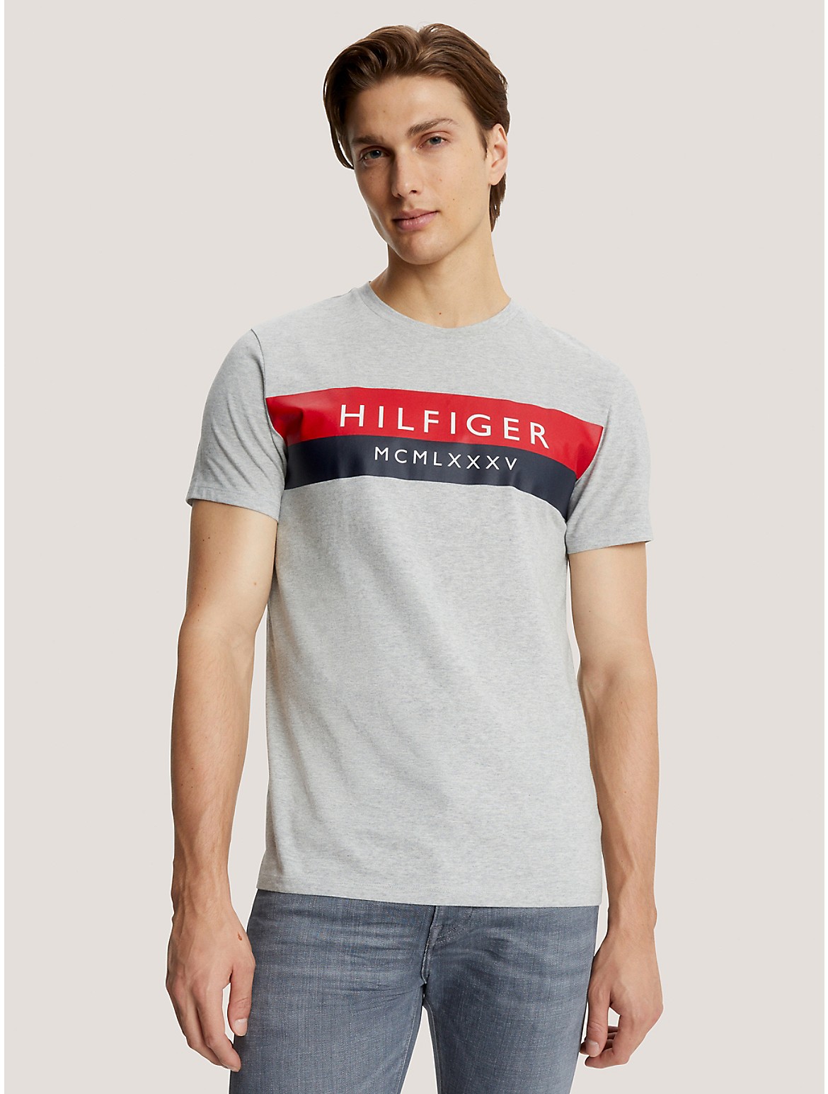 Tommy Hilfiger Men's Hilfiger Stripe T-Shirt