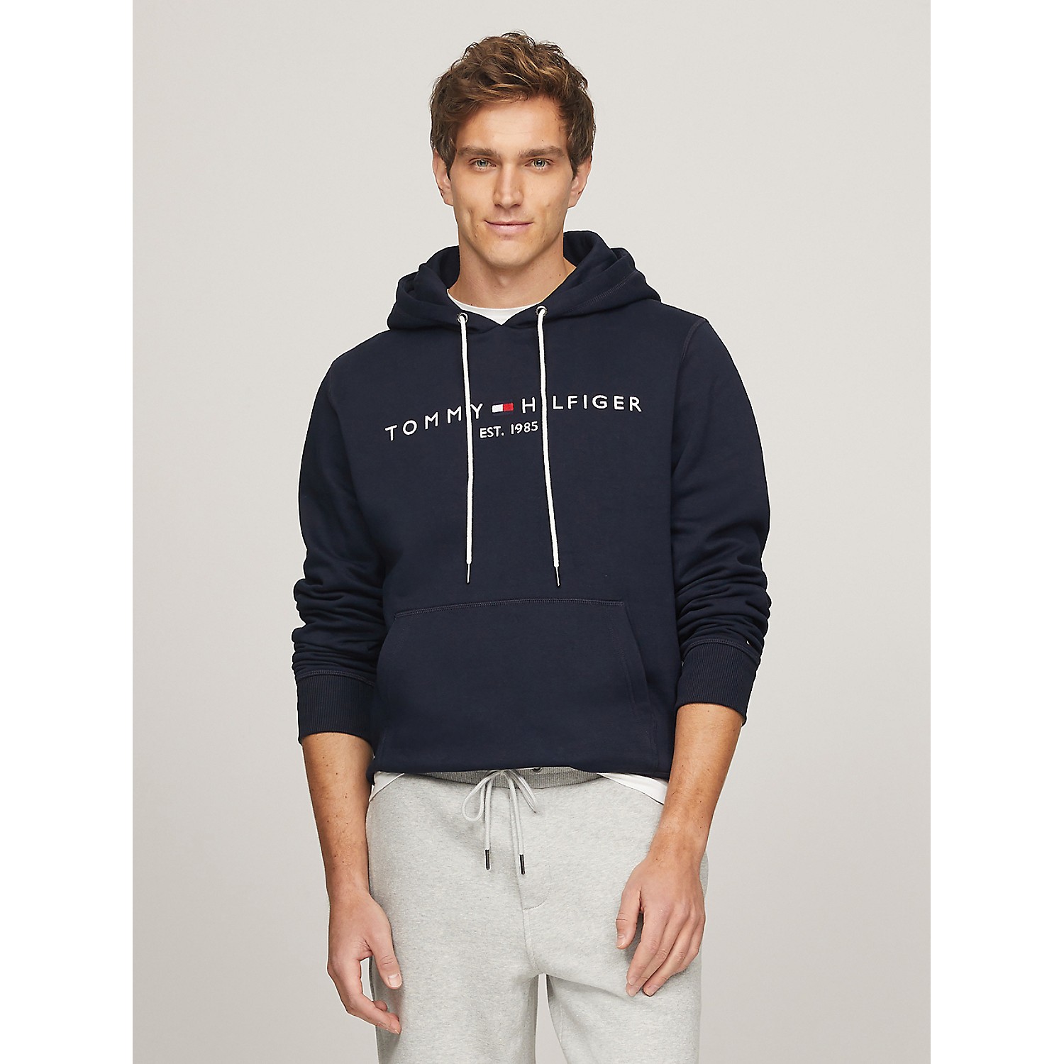 TOMMY HILFIGER Embroidered Tommy Logo Hoodie