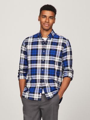 Tommy hilfiger men's store plaid shirt