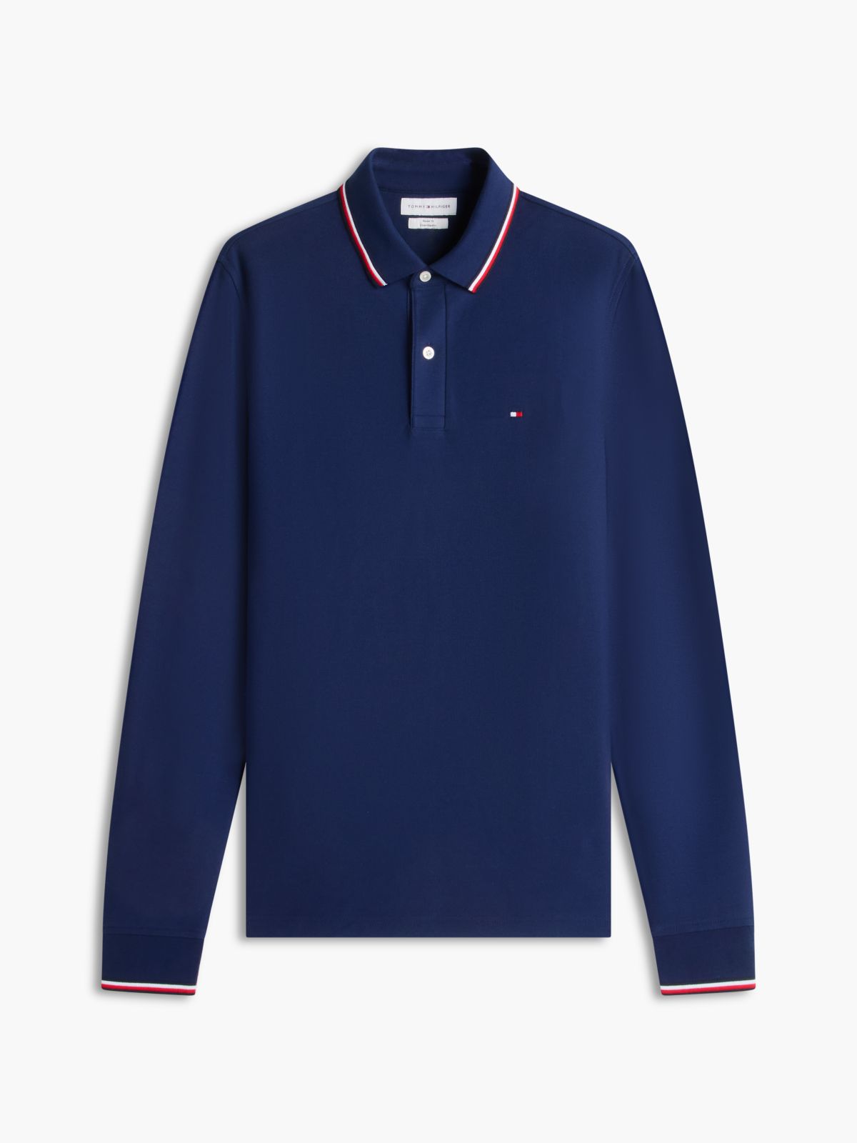 Long-Sleeve Tommy Wicking Polo — Carbon Navy
