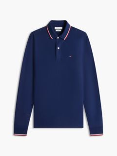 Long-Sleeve Tommy Wicking Polo — Carbon Navy 5