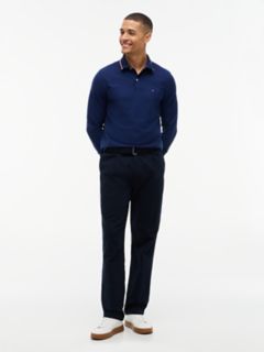 Long-Sleeve Tommy Wicking Polo — Carbon Navy 2
