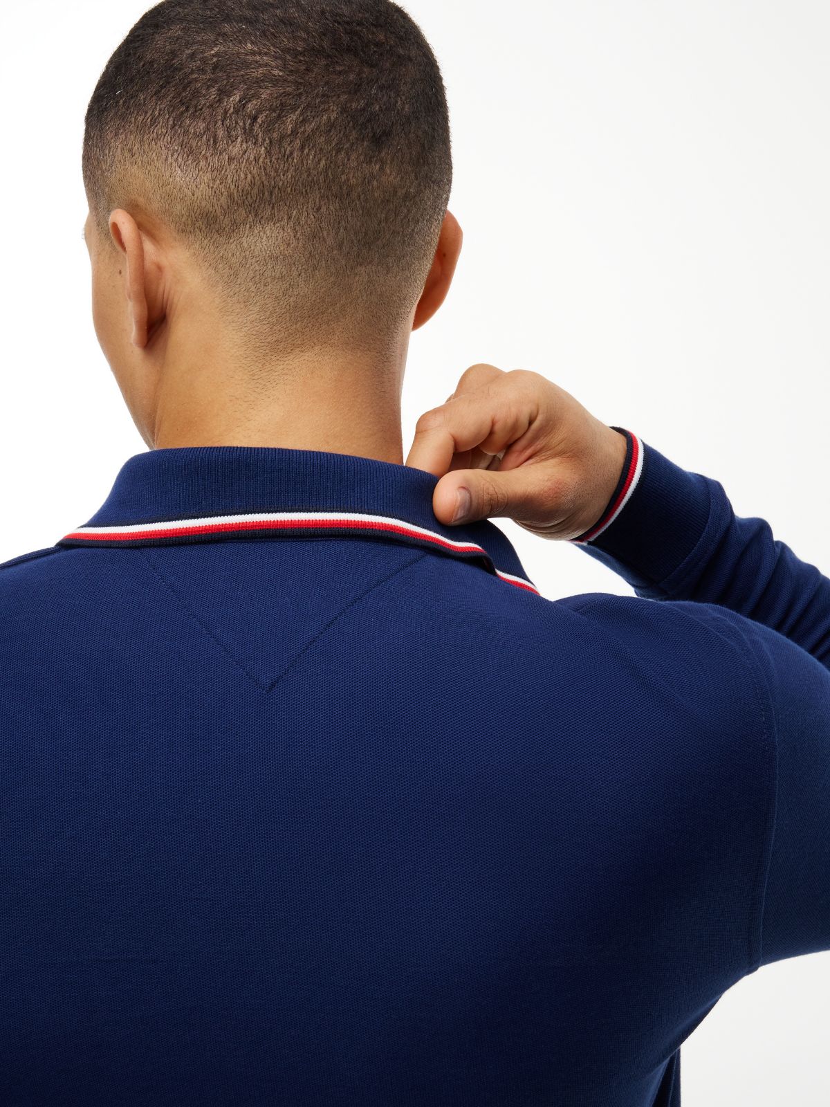 Long-Sleeve Tommy Wicking Polo — Carbon Navy
