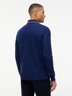 Long-Sleeve Tommy Wicking Polo — Carbon Navy 4