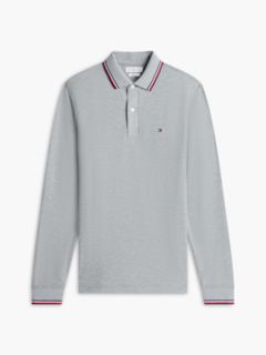 Long-Sleeve Tommy Wicking Polo — Grey Heather 5