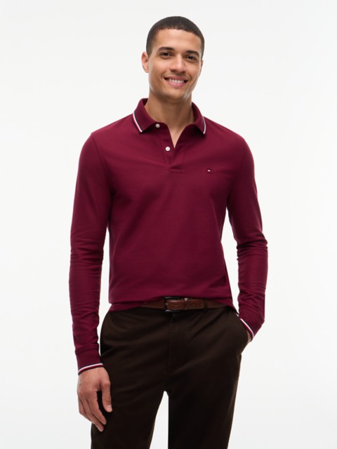 Мужские свитеры Tommy Hilfiger Long-Sleeve Tommy Wicking Polo