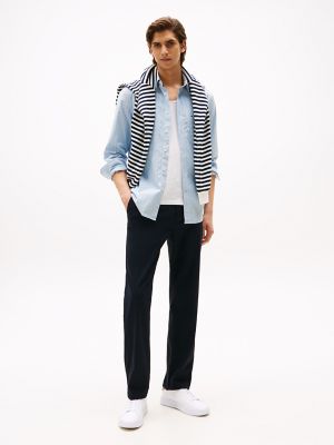 Solid Stretch Pull-On Straight Leg Pant