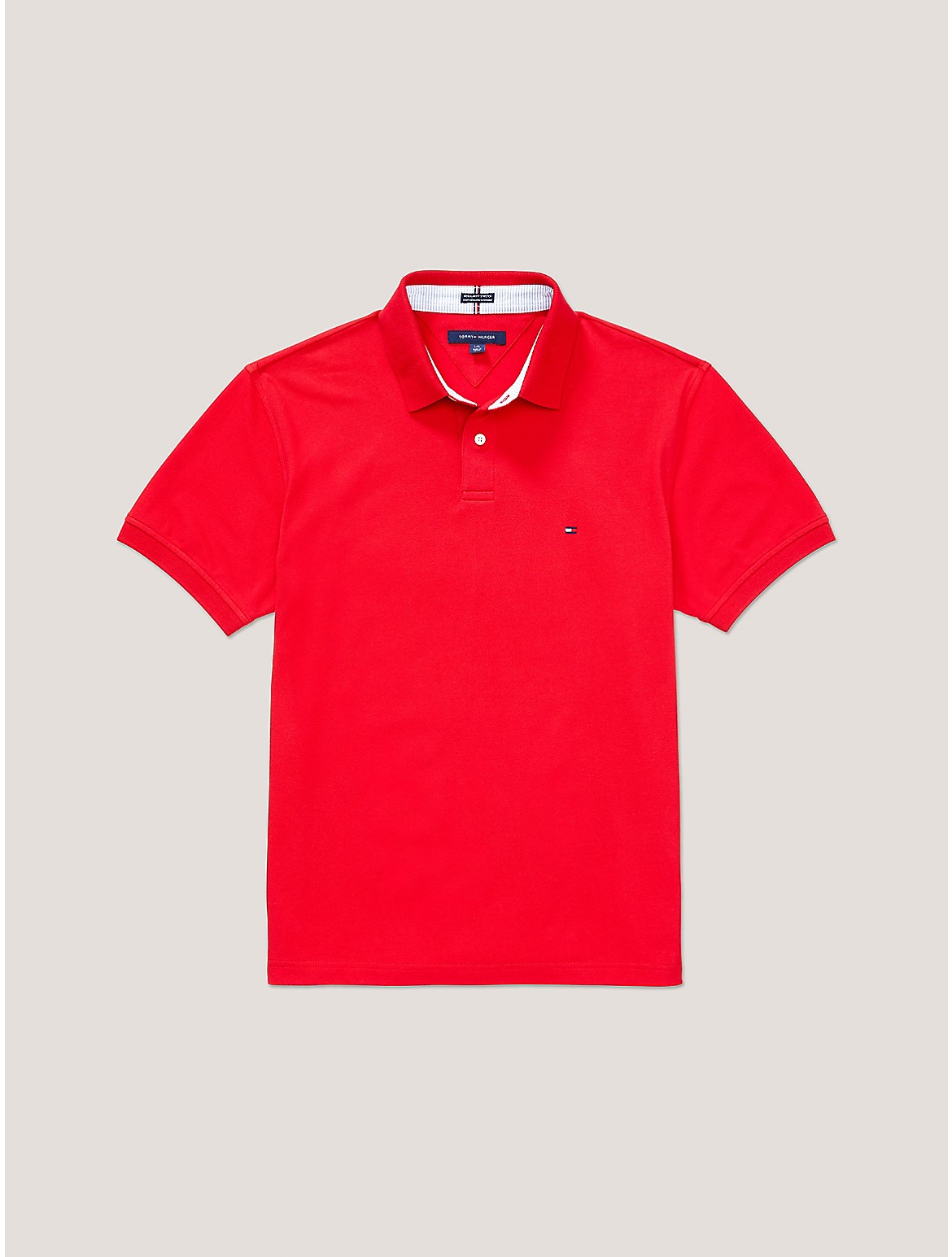 Tommy Hilfiger Classic Stretch Polo In Primary Red