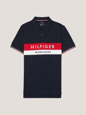 Regular Fit Colorblock Polo, Navy