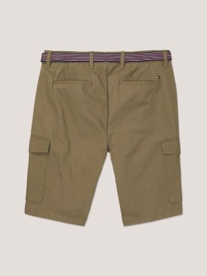 Belted Twill 9" Short, Faded Military