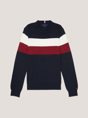 Colour block tommy hilfiger jumper on sale