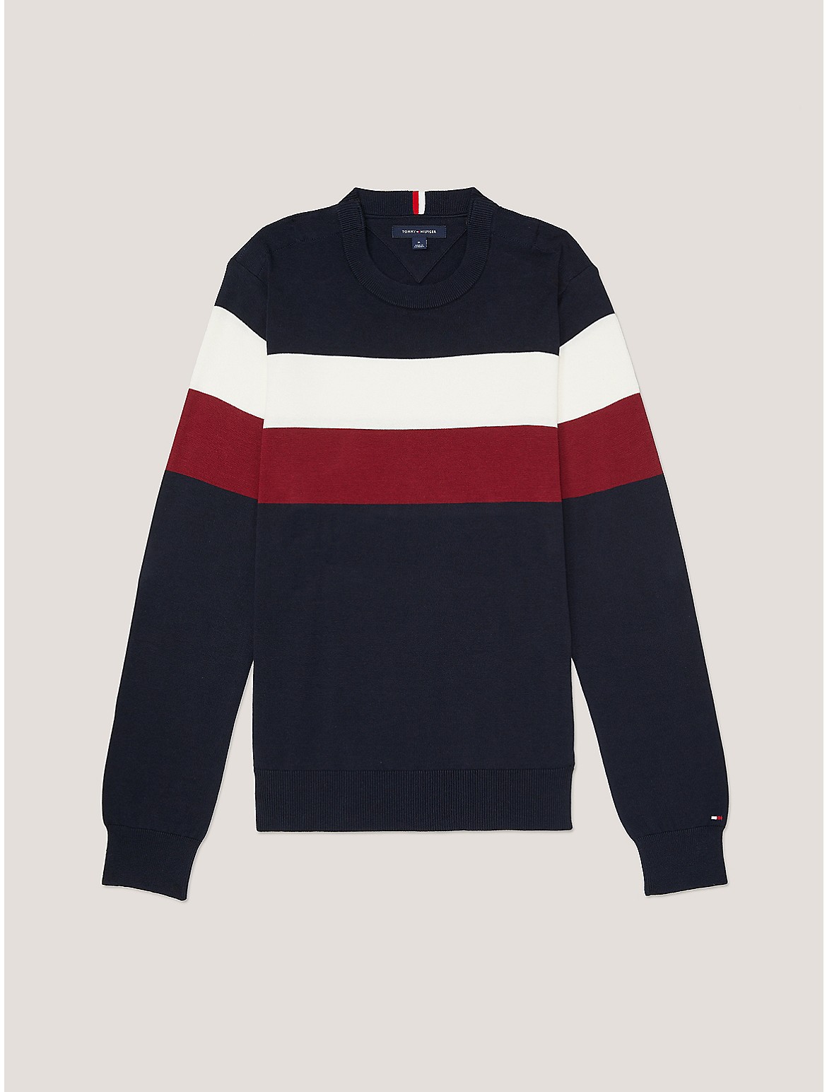 Tommy Hilfiger Men's Colorblock Crewneck Sweater