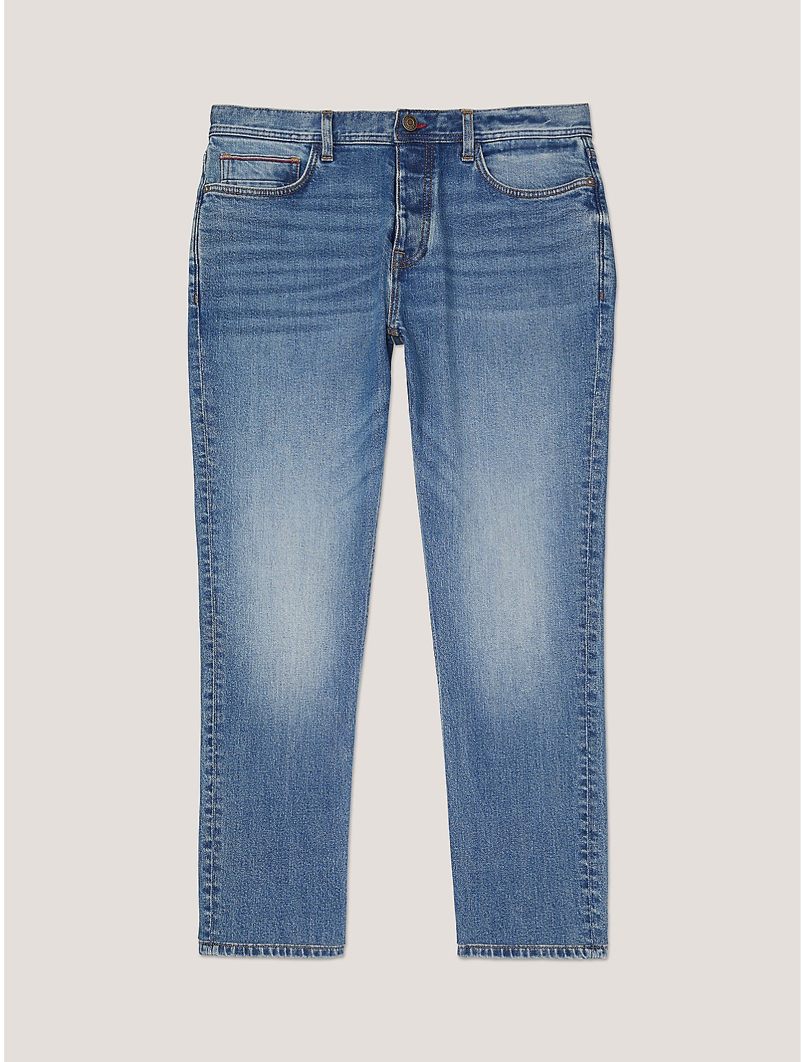 Tommy Hilfiger Men's Straight Fit Medium Wash Jean