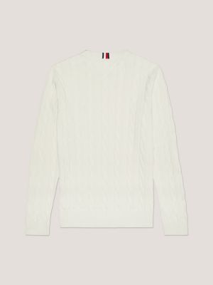 Tommy Hilfiger Men's Iconic Cable Knit Sweater 2024 Collection