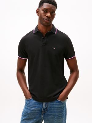 Regular Fit Tommy Wicking Polo, Black