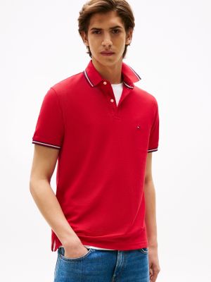 Regular Fit Tommy Wicking Polo, Primary Red