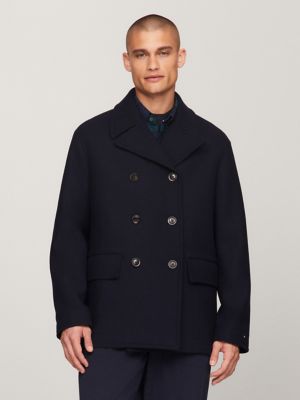 Tommy Hilfiger Relaxed Wool Blend Peacoat - 299.94 €. Buy Winter Coats from  Tommy Hilfiger online at . Fast delivery and easy returns