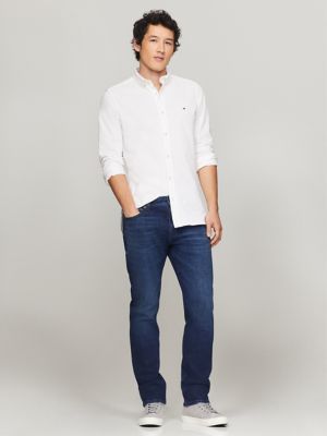 Dark Wash Straight Fit Jean | Tommy Hilfiger USA Dark Wash Straight Fit Jean | Tommy Hilfiger USA