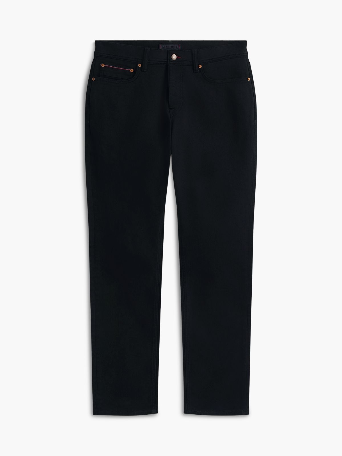 Stretch Straight Jean — Black Denim