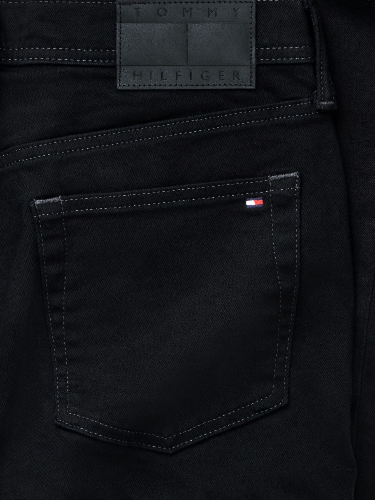 Stretch Straight Jean — Black Denim
