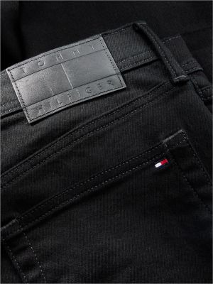 Мужские джинсы Tommy Hilfiger Stretch Straight, цвет: Чёрный джинсовый — фото 8