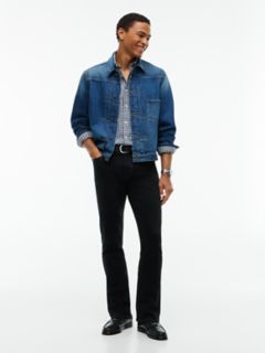Stretch Straight Jean — Black Denim 2