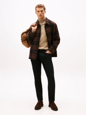 Stretch Straight Jean, Black Denim