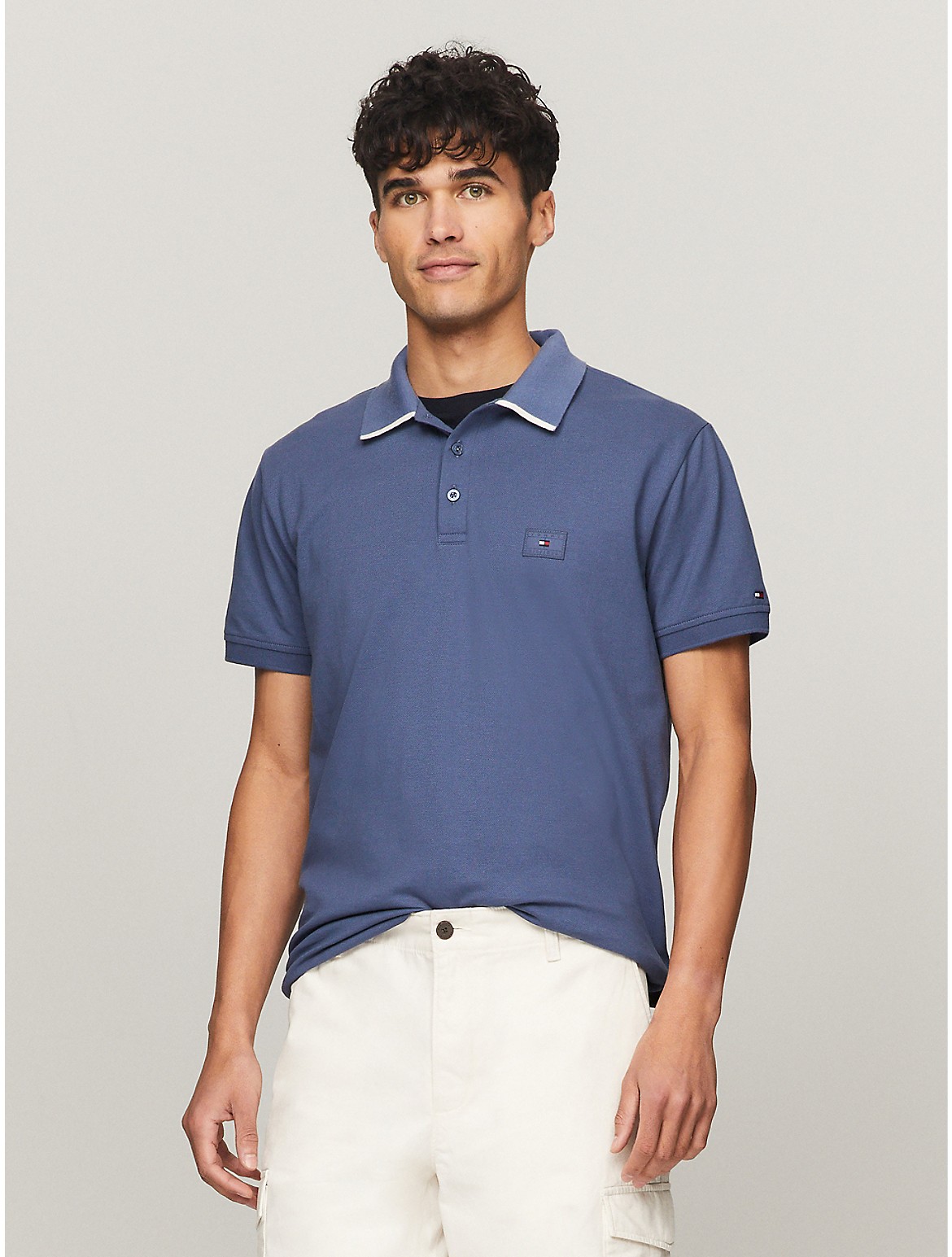 Tommy Hilfiger Men's Regular Fit Under Collar Logo Polo