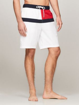 Men's Tommy Flag 7 Swim Trunks, Created for Macy's Tommy Hilfiger Цвет:  Красный; Размер: S купить от 7032 рублей в интернет-магазине ,  мужские плавки и шорты Tommy Hilfiger