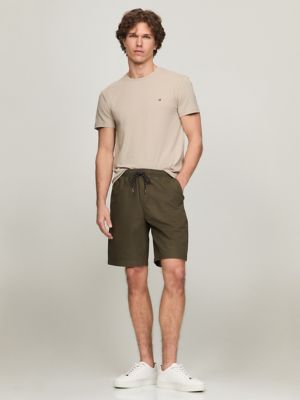 Pull-On Poplin 9" Short, Army Green