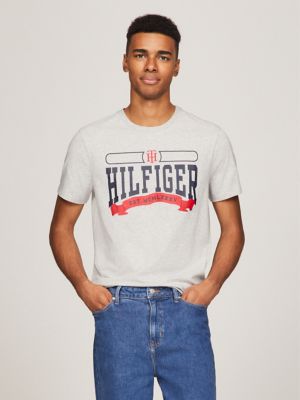 Hilfiger Alumni Graphic T-Shirt, Grey Heather
