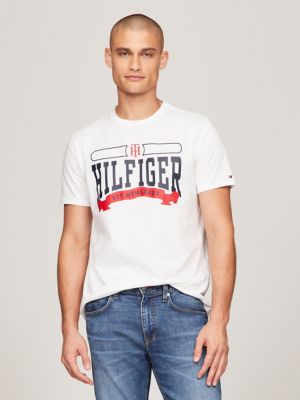 Tommy Hilfiger HERITAGE CREW NECK GRAPHIC TEE - T-shirt con stampa -  classic white/bianco 