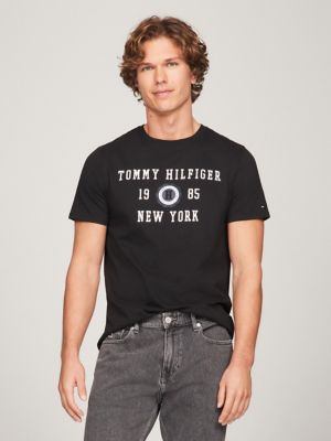 Buy Tommy Hilfiger Men's Relaxed Fit T-Shirt (F23JMKT059_Black at