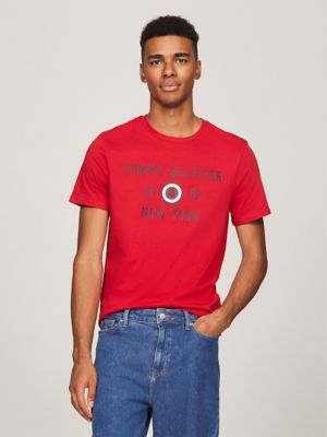 Tommy Hilfiger NEW YORK TEE - Print T-shirt - white 